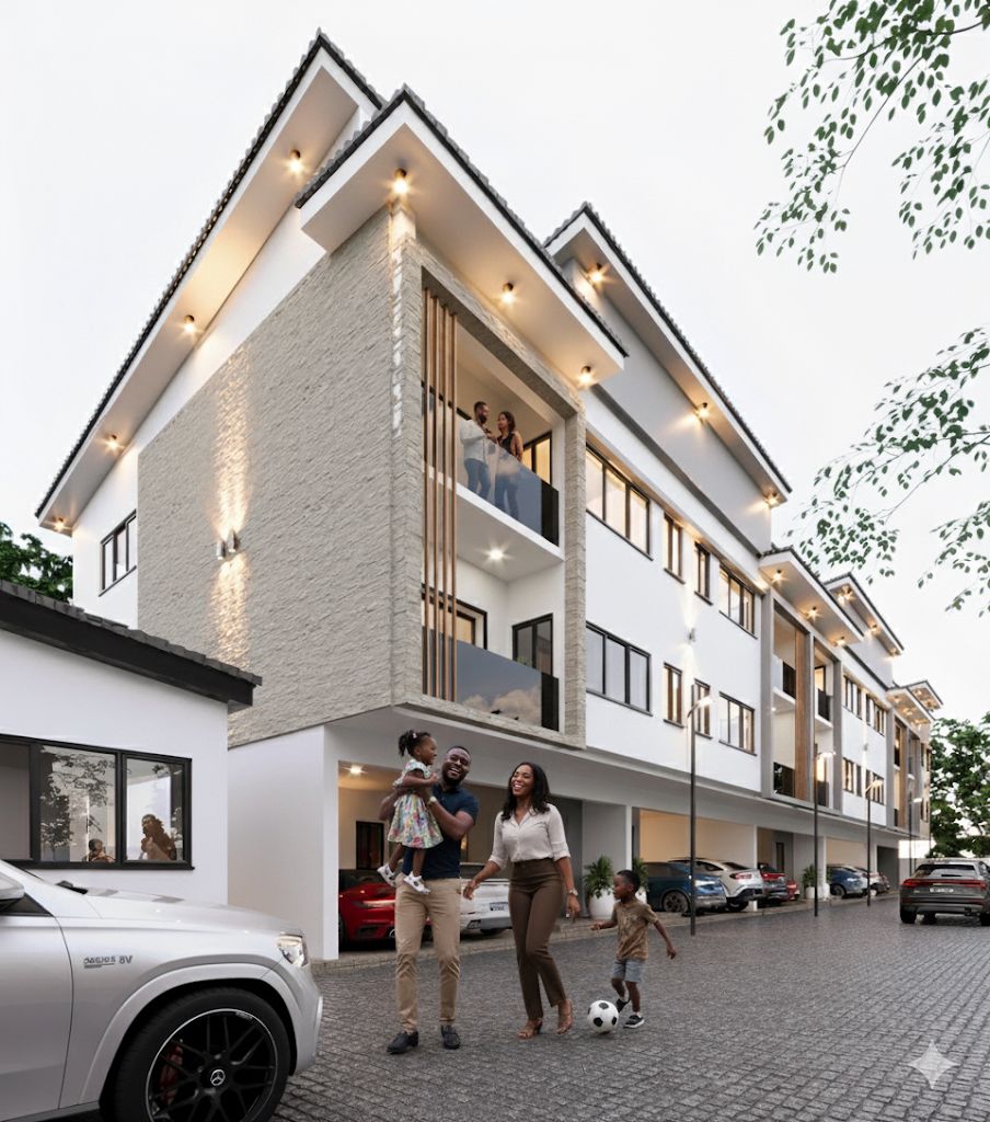Residents enjoying the landscaped courtyard at The Liora